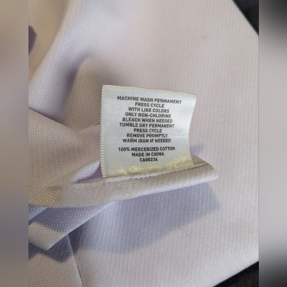 Jones New York. Men's Button-down Shirt. Size 15/32733. Light Purple - Picture 5 of 8